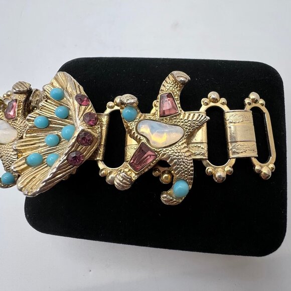 Enchanted Starfish and Sea Shells Vintage Bracelet - Picture 4 of 8